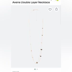 Averie Double Layer Necklace - Gold/Silver